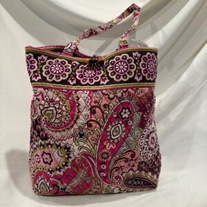 Vera Bradley Toggle Tote Bag in Retired Very Berry Paisley Pattern